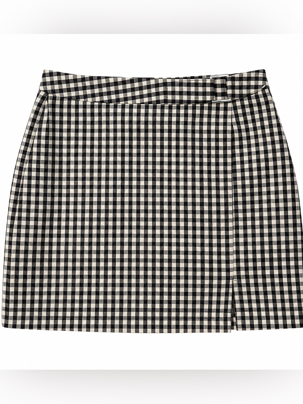 Vintage 90s Brooks Brothers navy and White Gingham Mini Skirt